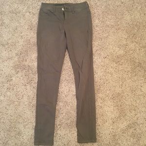 Maurices olive green skinny jeggings